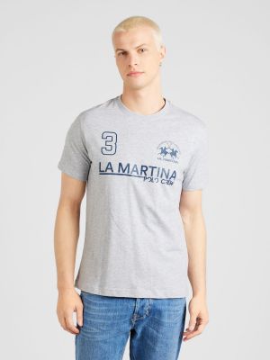 Тениска La Martina синьо