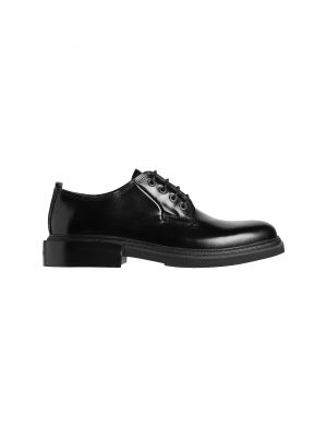Ниски обувки с връзки Calvin Klein черно