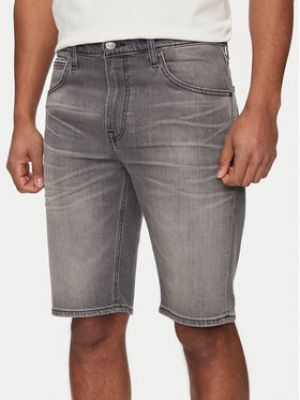 Shorts en jean avec poches Lee gris
