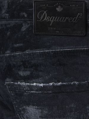 Jeansy bawełniane Dsquared2 czarne