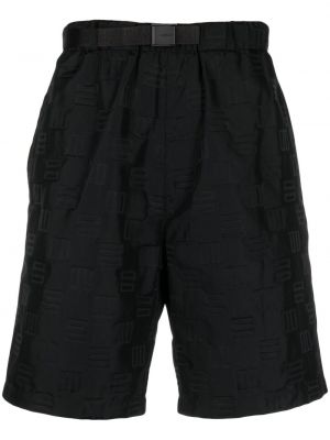 Pantaloni scurți cu imagine cu imprimeu geometric Ambush negru