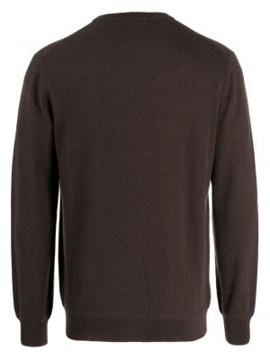 Pull en cachemire col rond Man On The Boon. marron