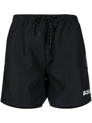 Trykt shorts Boss svart