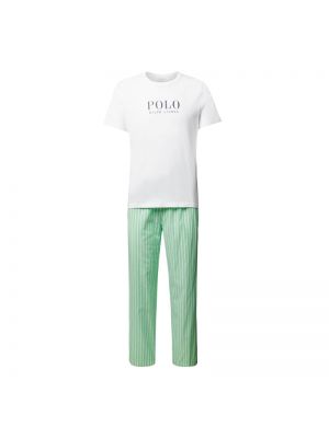 Piżama z printem Polo Ralph Lauren Underwear, zielony