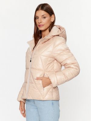 Pernata jakna Ea7 Emporio Armani ružičasta