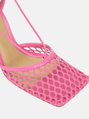Sandale din piele Bottega Veneta roz