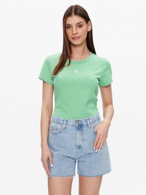 Топ Calvin Klein Jeans зелено