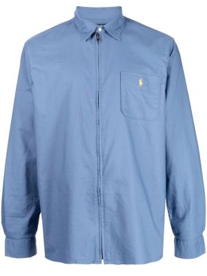 Zip brodert lett jakke Polo Ralph Lauren blå