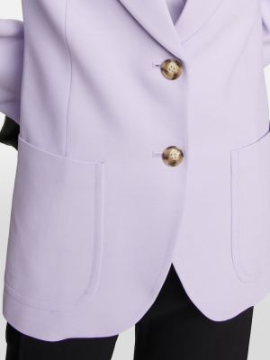 Blazer en laine Victoria Beckham violet