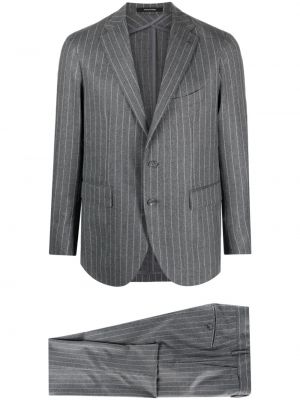 Vlněný oblek Tagliatore šedý