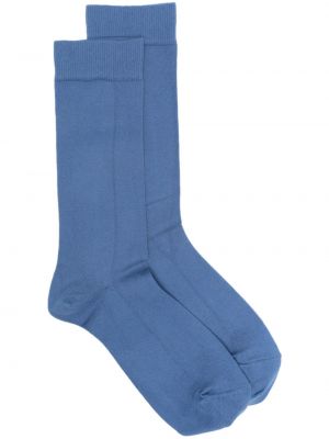 Čarape s printom Sunspel plava