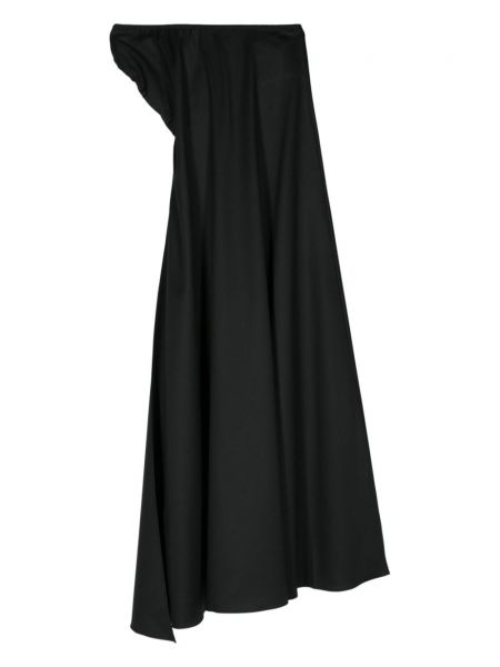 Asymetrické dlouhá sukně Christopher Esber černé