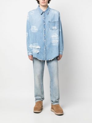 Distressed jeanshemd 424