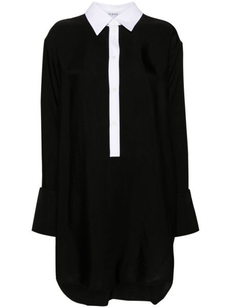 Midi šaty Loewe černé