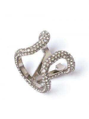 Žiedas su kristalais Valentino Garavani sidabrinė