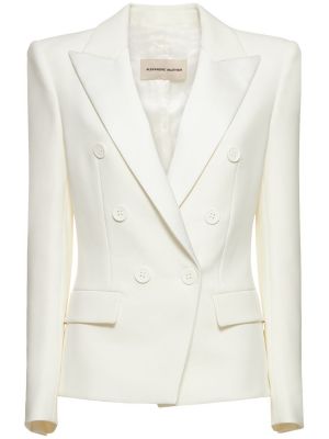 Biały garnitur wełniany Alexandre Vauthier
