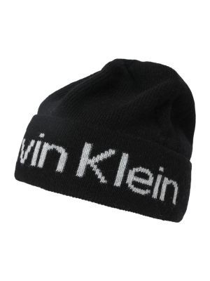 Megztas kepurė Calvin Klein juoda