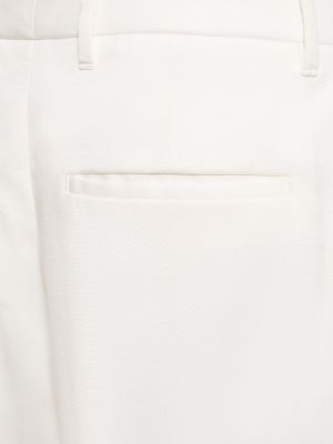 Pantalones de viscosa Lardini blanco