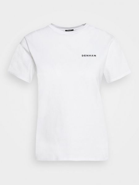 Koszulka z nadrukiem Denham biała