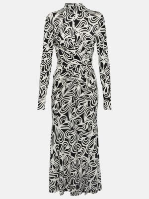 Шерстяное платье миди с принтом Diane Von Furstenberg