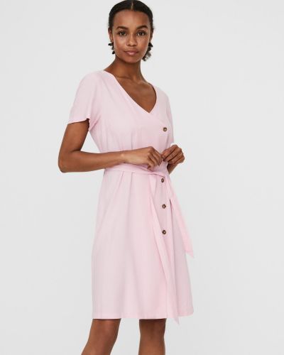 Mini šaty Vero Moda ružová