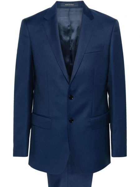 Vlnený oblek Boggi Milano modrá