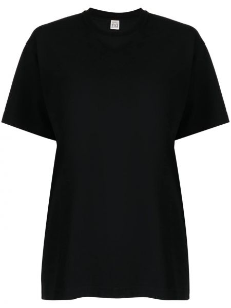 T-shirt di cotone Toteme nero