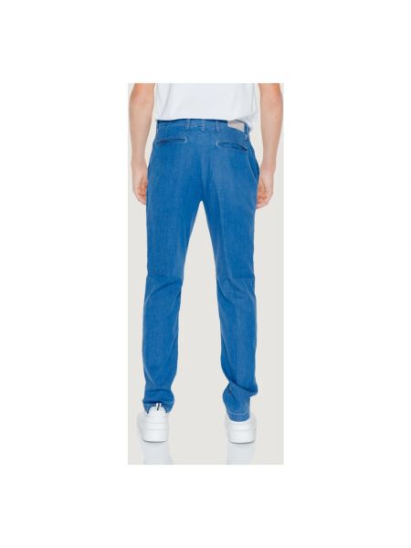 Straight jeans mit geknöpfter mit reißverschluss Replay blau