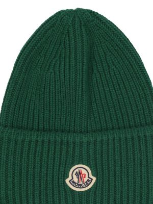 Кашмирена шапка Moncler зелено