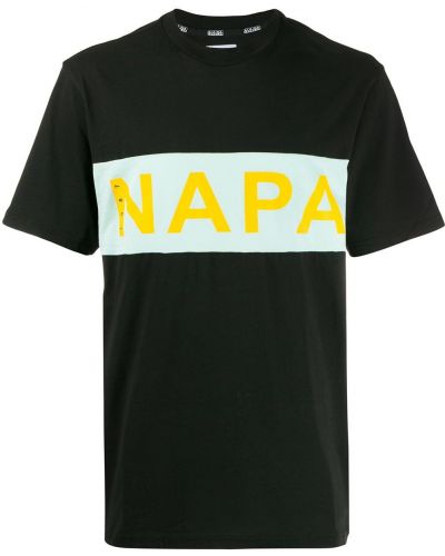 Camiseta con estampado Napapijri negro