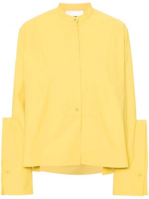 Βαμβακερό πουκάμισο Jil Sander κίτρινο