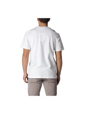 Camisa vaquera de algodón Calvin Klein Jeans blanco
