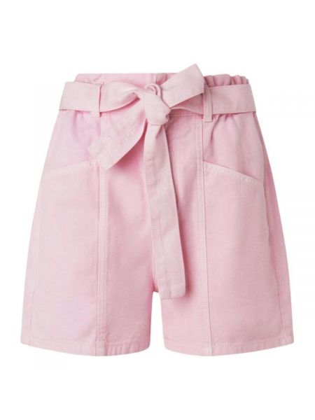 Džínové šortky Pepe Jeans růžové