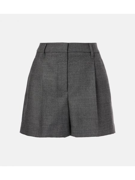 Uld shorts Brunello Cucinelli grå