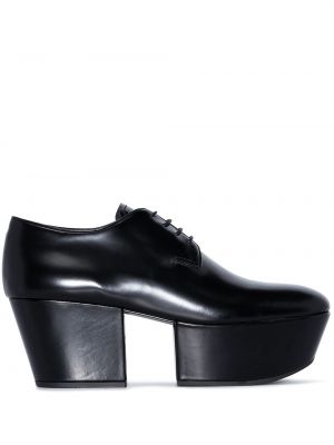 Zapatos oxford con plataforma Prada negro