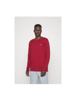 Jersey de algodón de tela jersey Tommy Jeans rojo