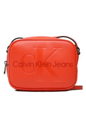 Táska Calvin Klein Jeans narancsszínű