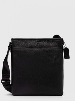 Kožna torbica Coach crna