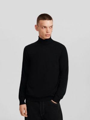 Sweter Bershka czarny