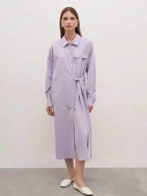 Платье-рубашка Finn Flare фиолетовое