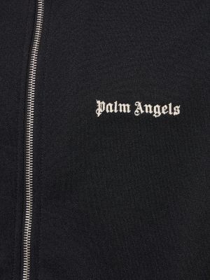 Jakna z zadrgo Palm Angels črna