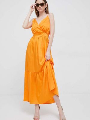Sukienka długa Artigli pomarańczowa