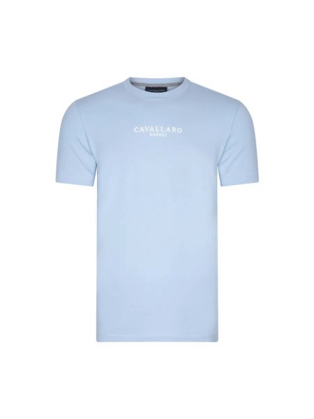 Koszulka z krótkim rękawem Cavallaro niebieska