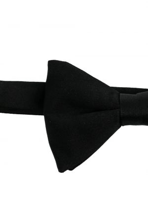 Jedwabny krawat z kokardką Zegna czarny