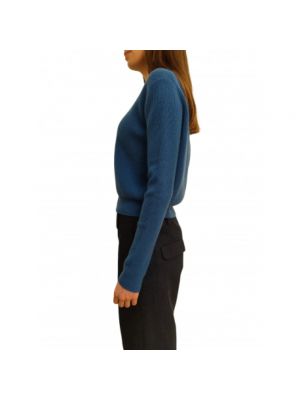 Sweter z okrągłym dekoltem Allude niebieski