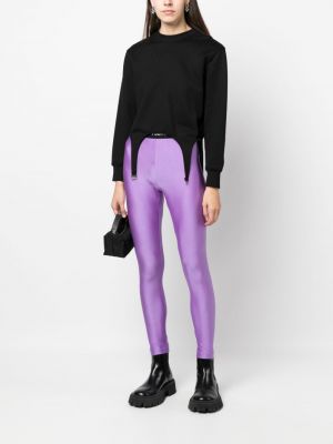 Leggings taille haute Just Cavalli violet