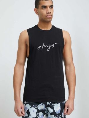 Тениска с дълъг ръкав Hugo черно