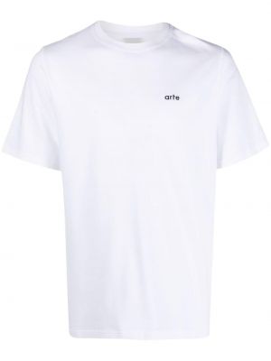 Koszulka bawełniana z nadrukiem Arte biała