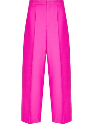 Pantaloni de lână Valentino roz