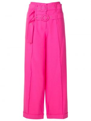 Παντελόνι με ίσιο πόδι Gloria Coelho ροζ